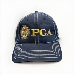 Ivory Mens Navy PGA 2009 Senior Oregon Open Adjustable Strapback Golf Hat Cap